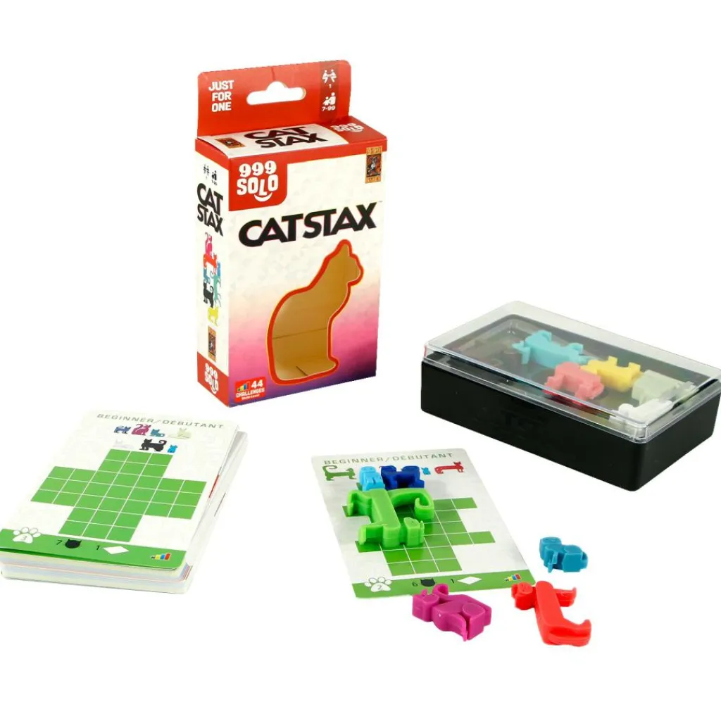 Buitenspelen & Spelletjes-999 Games Cat Stax breinbreker