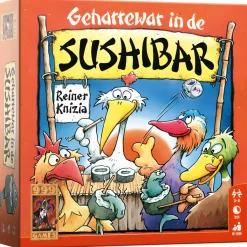 999 Games Geharrewar in de Sushibar dobbelspel< Buitenspelen & Spelletjes