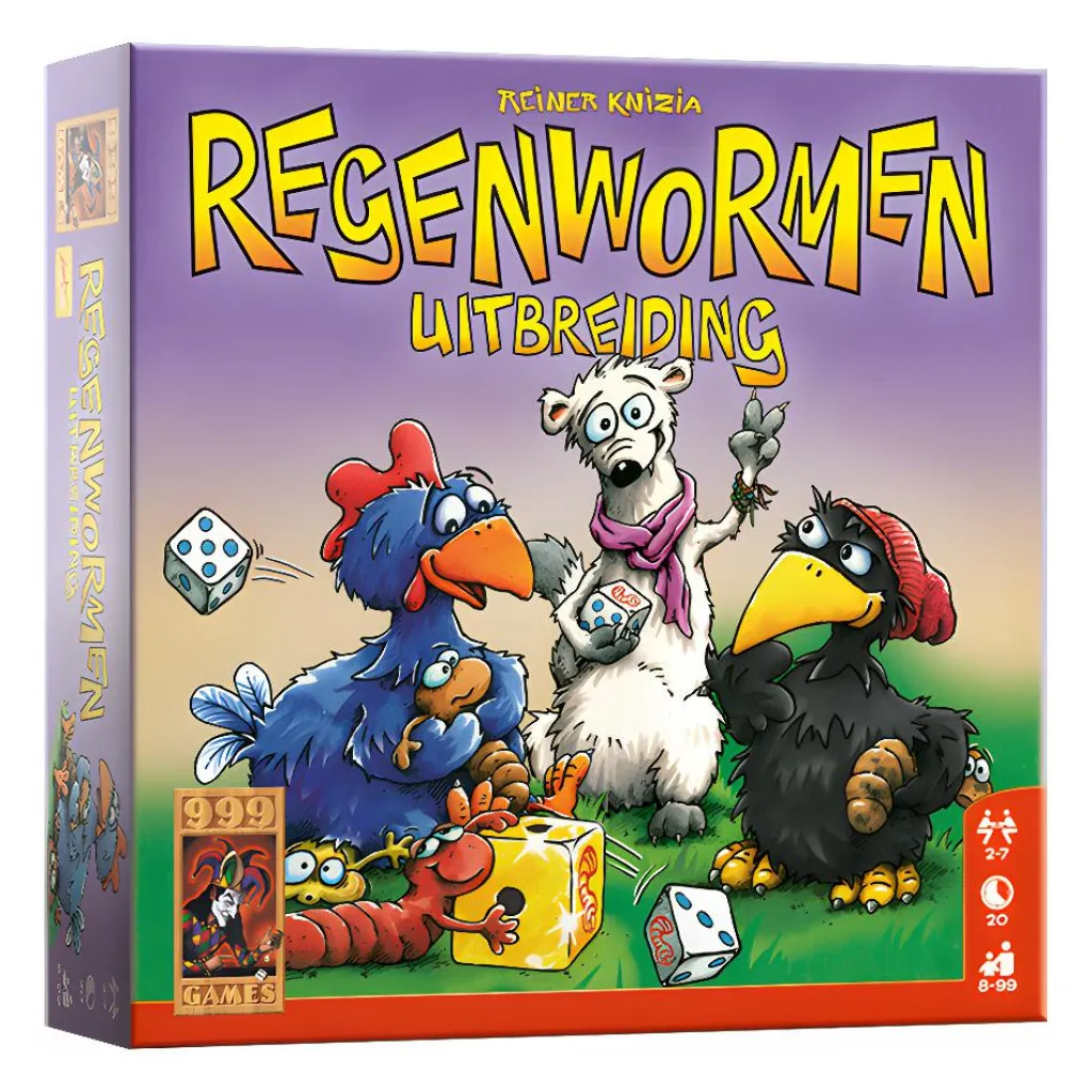 Buitenspelen & Spelletjes-999 Games Regenwormen uitbreiding dobbelspel
