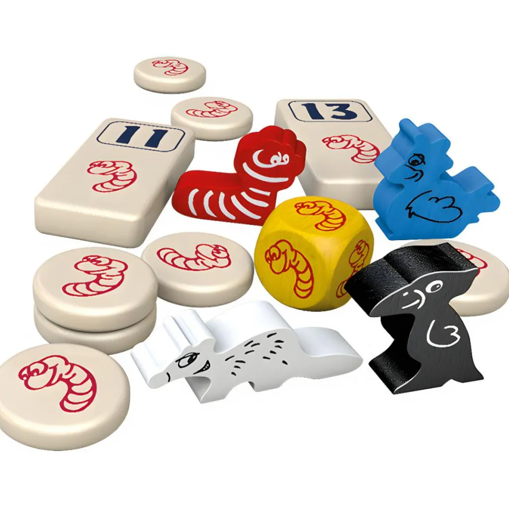 Buitenspelen & Spelletjes-999 Games Regenwormen uitbreiding dobbelspel