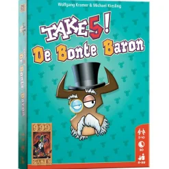 Buitenspelen & Spelletjes-999 Games Take 5! - De Bonte Baron kaartspel