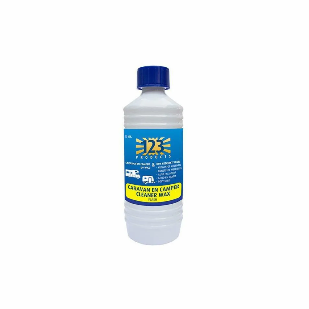 Schoonmaakartikelen-123 Products Flash caravan en camper wax 500 ml