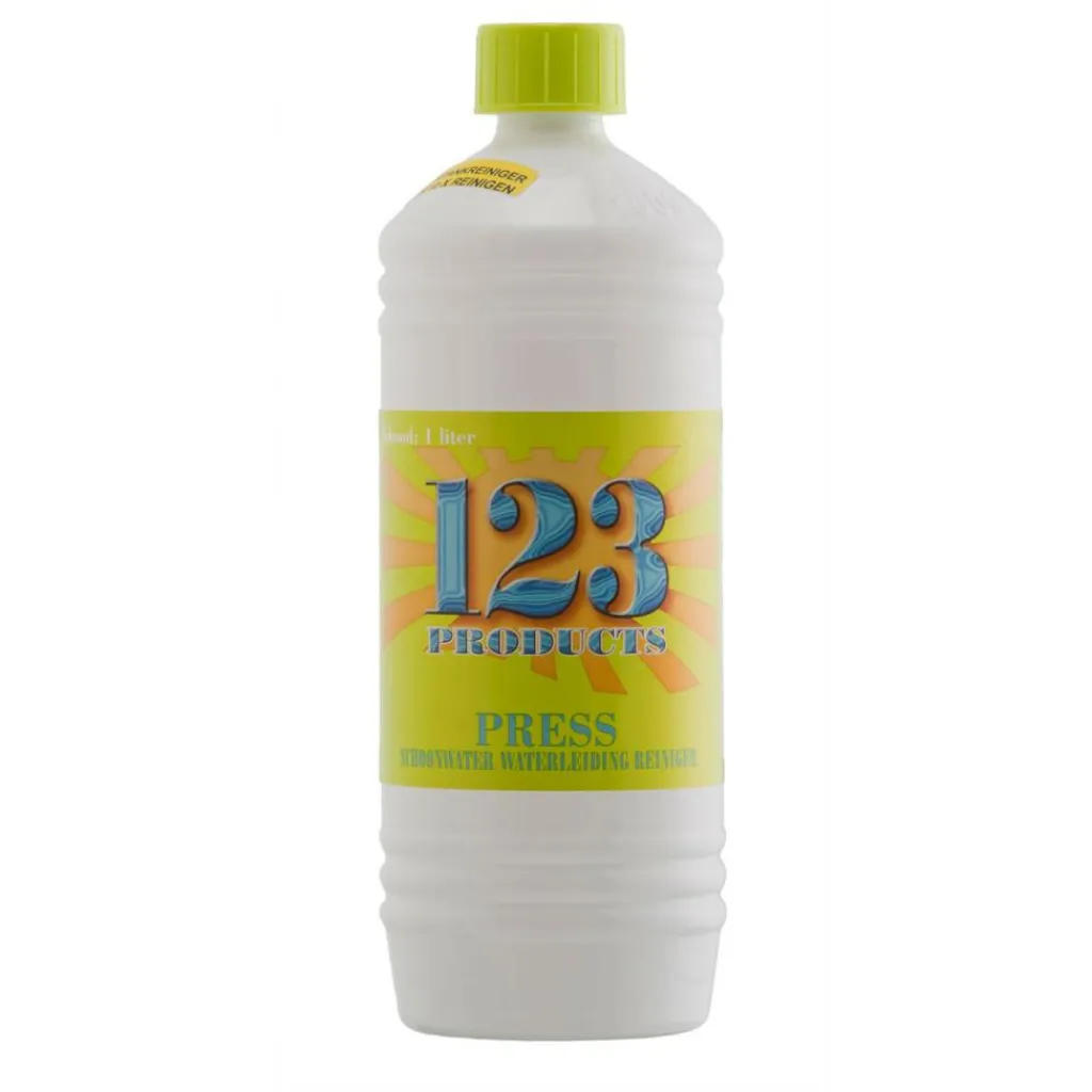 123 Products Press schoonwatertank en -leiding reiniger 1 liter< Schoonmaakartikelen