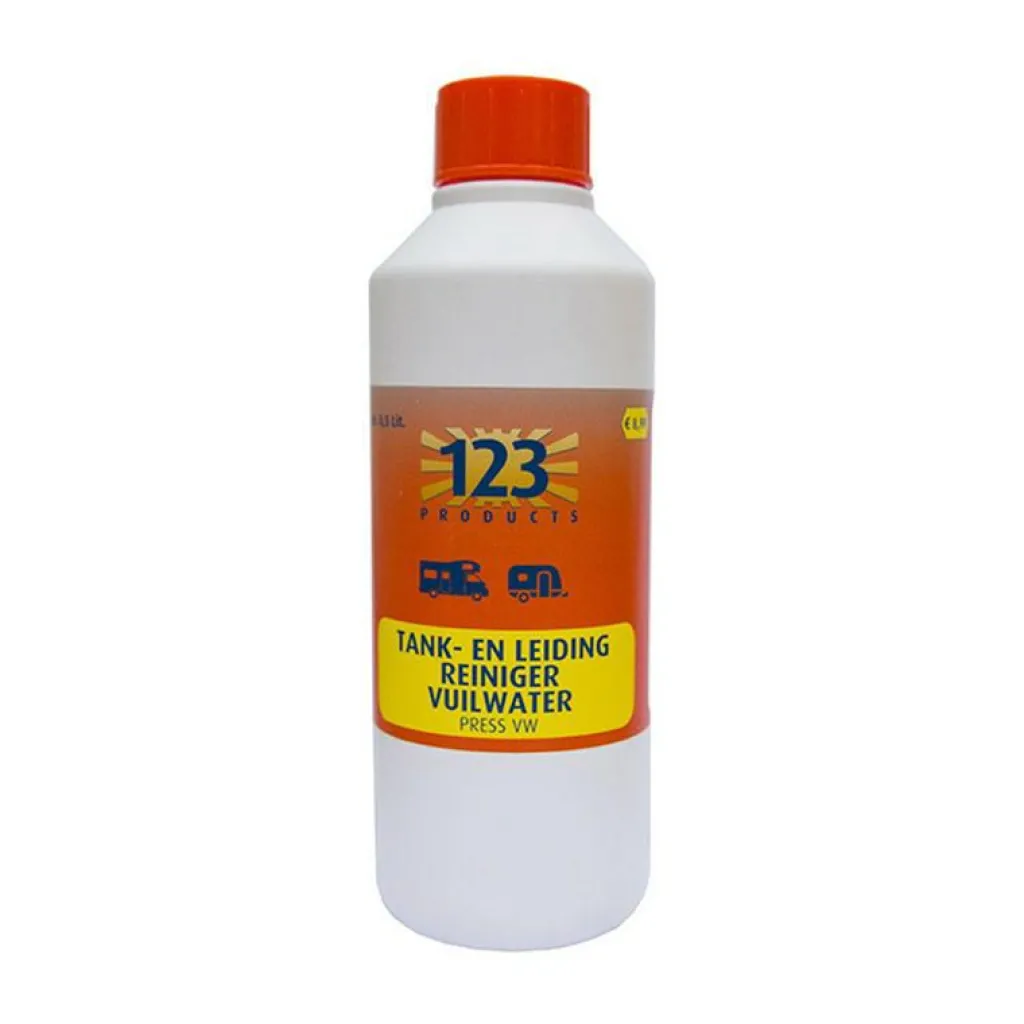 Schoonmaakartikelen-123 Products Press vuilwatertank en -leiding reiniger 1 liter