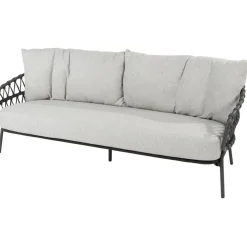 4 Seasons Outdoor Calpi loungebank anthracite zwart< Tuinbanken