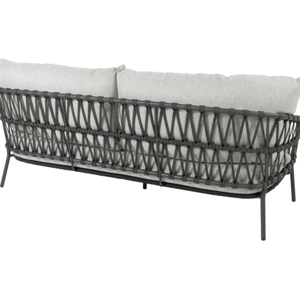 4 Seasons Outdoor Calpi loungebank anthracite zwart< Tuinbanken