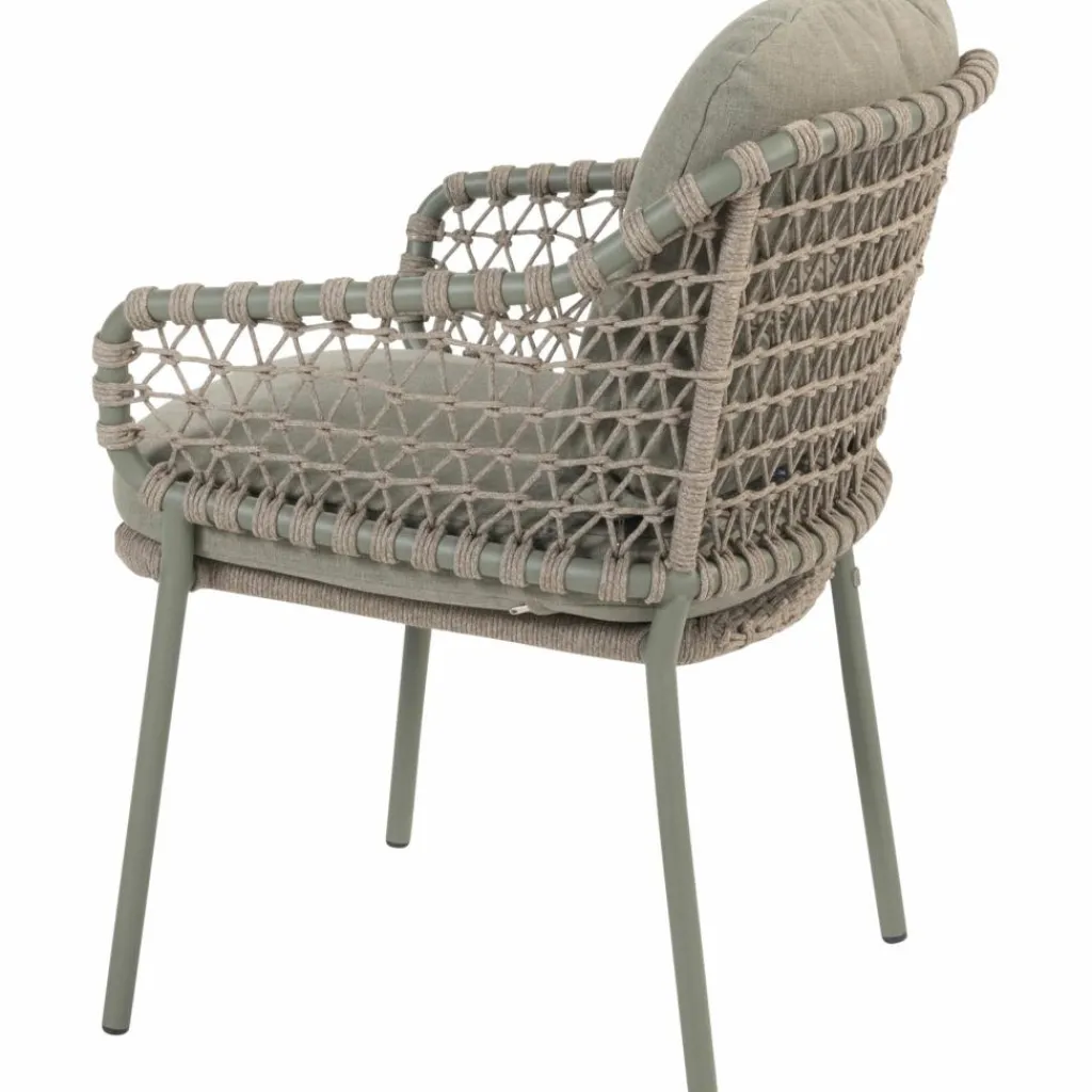 4 Seasons Outdoor Jura dining tuinstoel latte olive< Tuinstoelen