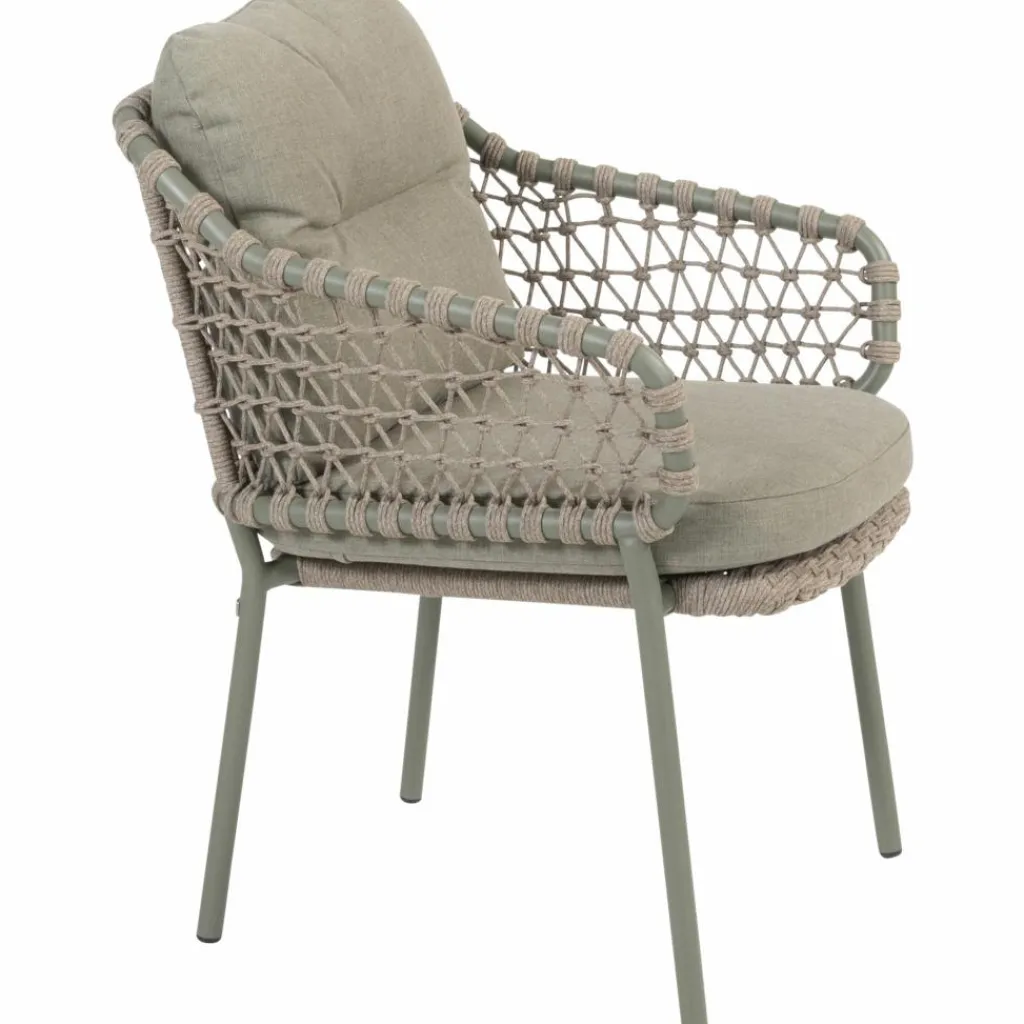 4 Seasons Outdoor Jura dining tuinstoel latte olive< Tuinstoelen