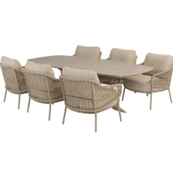 4 Seasons Outdoor Nevada 250 x 105 cm Sardinia 6 tuinset latte< Tuinsets