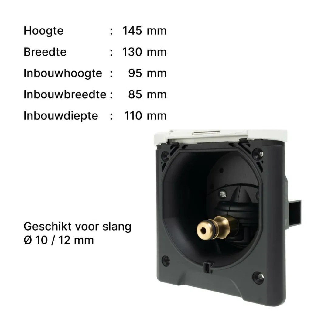 Tankdoorvoeren & Afvoerpluggen-ABL City leidingwater invoerdoos wit