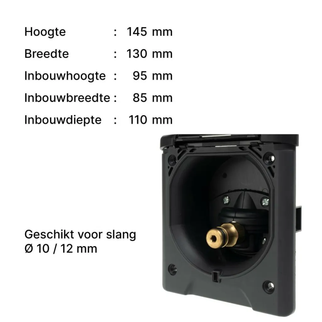 ABL City leidingwater invoerdoos zwart< Tankdoorvoeren & Afvoerpluggen