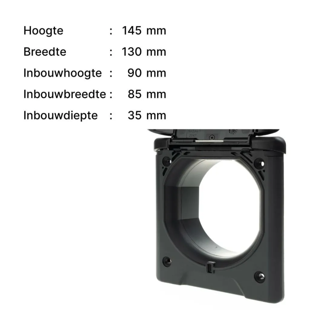 ABL Invoerdoos zwart< Camping Elektra