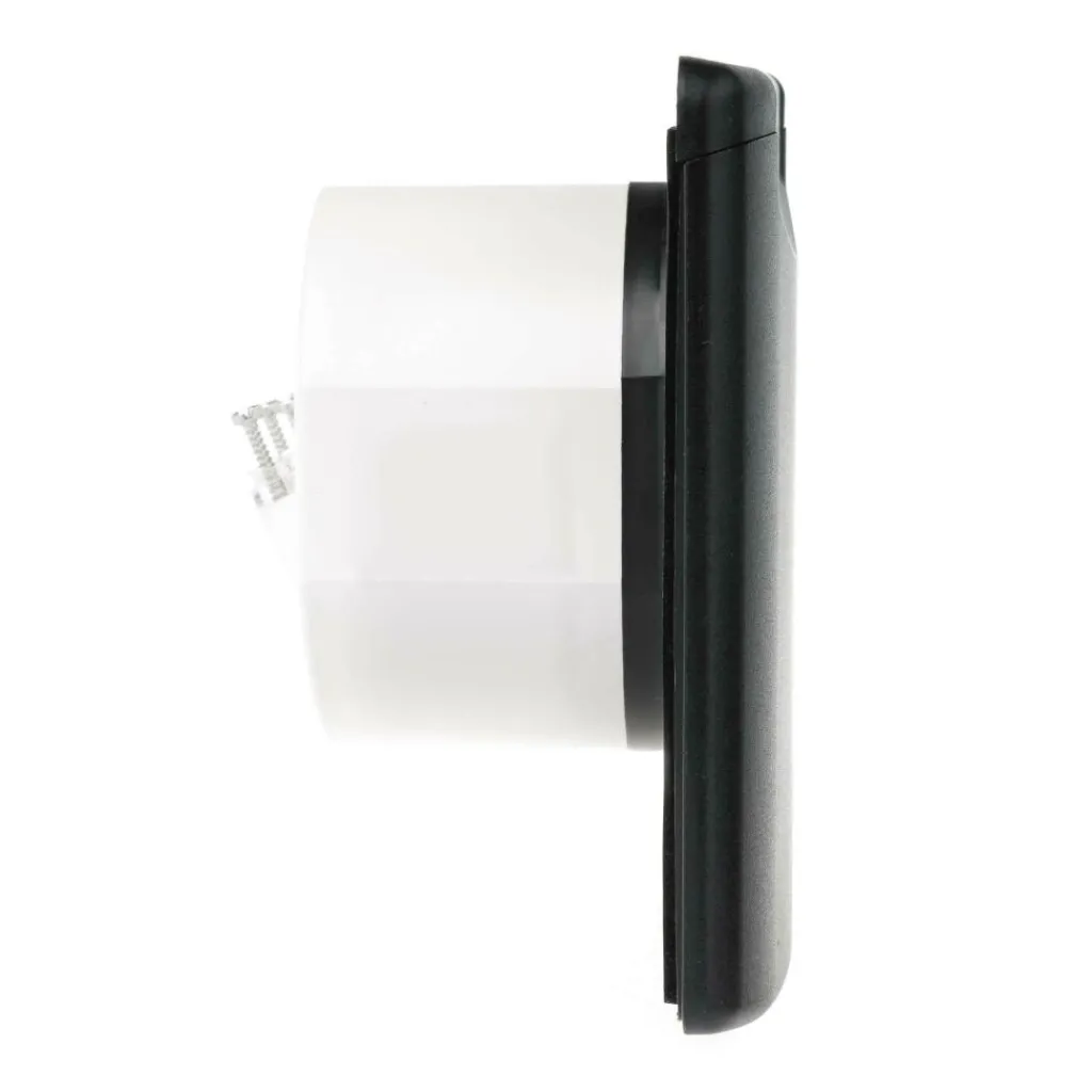 ABL 12V en TV wanduitvoerdoos zwart< Camping Elektra