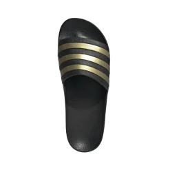 Badslippers|Slippers-adidas Adilette Aqua slippers core black gold metallic