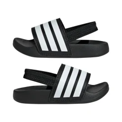 Badslippers|Slippers-adidas Adilette Estrap slippers junior peuter black