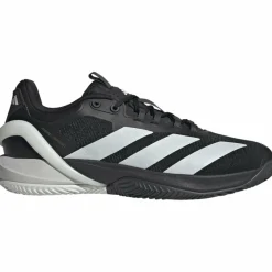 Tennisschoenen-adidas Adizero Cybersonic 2 Clay tennisschoenen heren core black zero metalic carbon