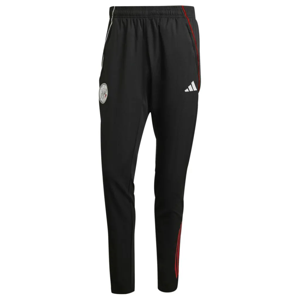 adidas Ajax Tiro 25 Pre-match trainingsbroek heren black white bold red< Voetbalkleding