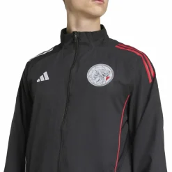 adidas Ajax Tiro 25 trainingsjack heren black white bold red< Voetbalkleding