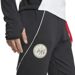 adidas Ajax Tiro 25 trainingsbroek heren black white bold red< Voetbalkleding