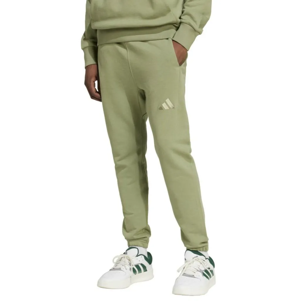 adidas ALL SZN French Terry Regular Tapered joggingbroek heren tent green< Broeken