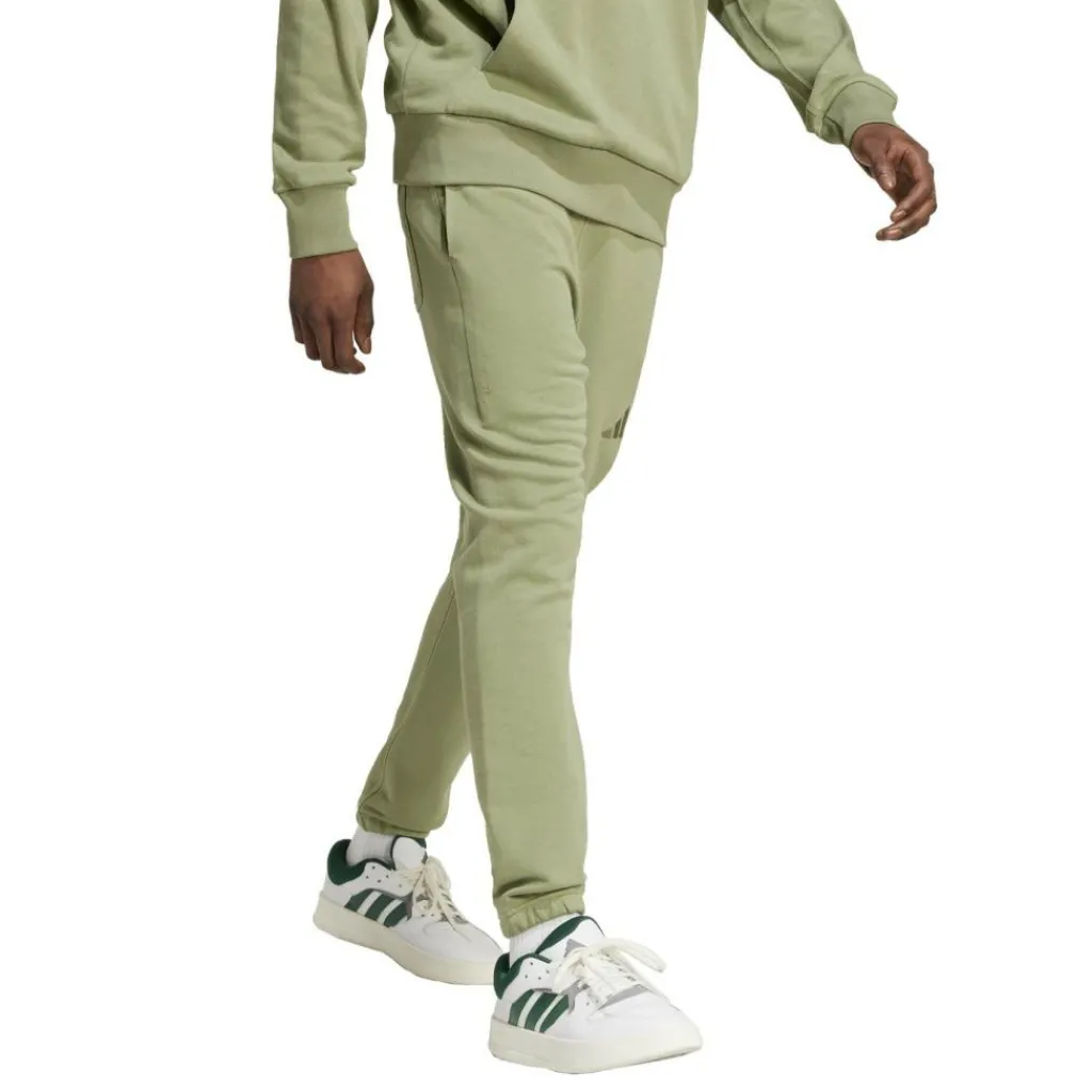 adidas ALL SZN French Terry Regular Tapered joggingbroek heren tent green< Broeken