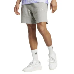 Broeken-adidas ALL SZN French Terry short heren medium grey  heather