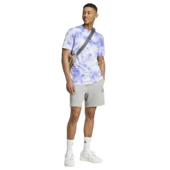Broeken-adidas ALL SZN French Terry short heren medium grey  heather