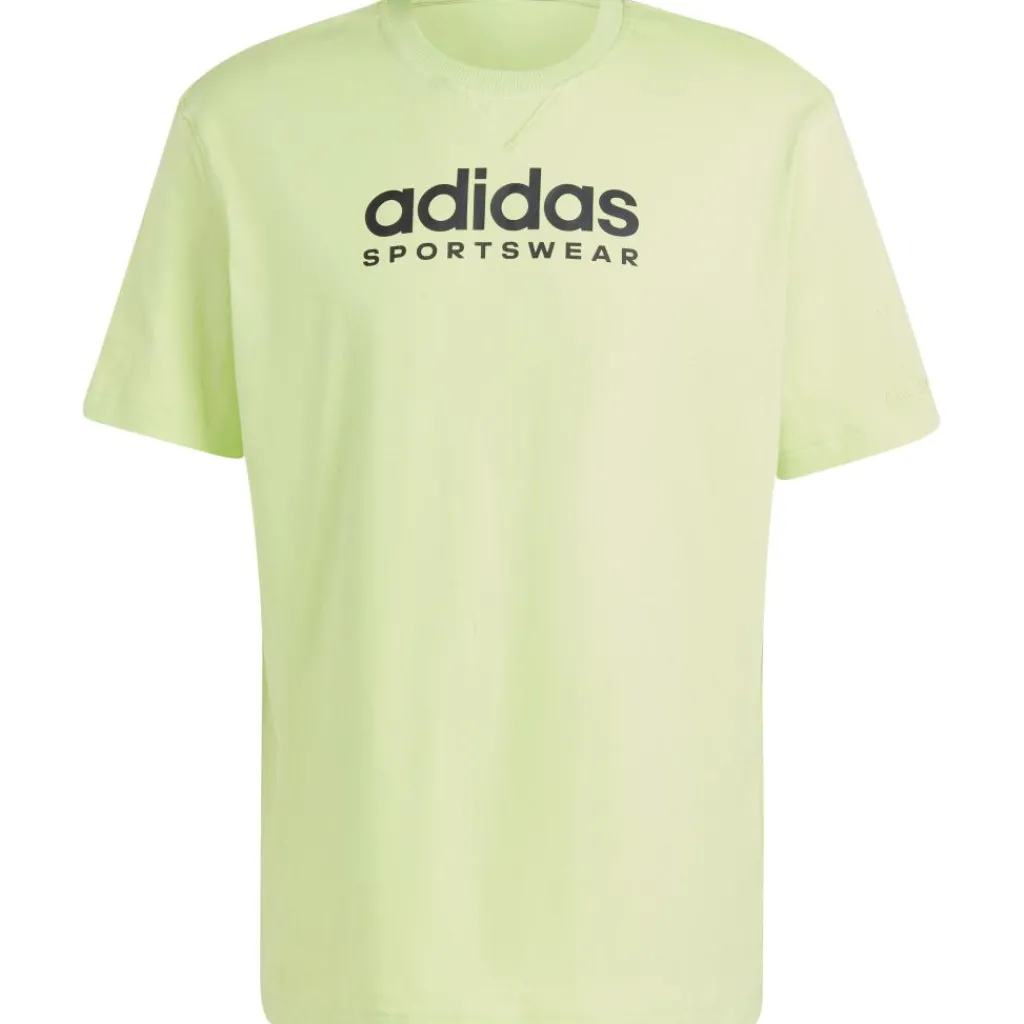 adidas ALL SZN Graphic shirt heren pulse lime< Shirts, Polo's & Blouses