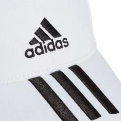 Tenniskleding-adidas Baseball 3-Stripes Twill tennispet dames white