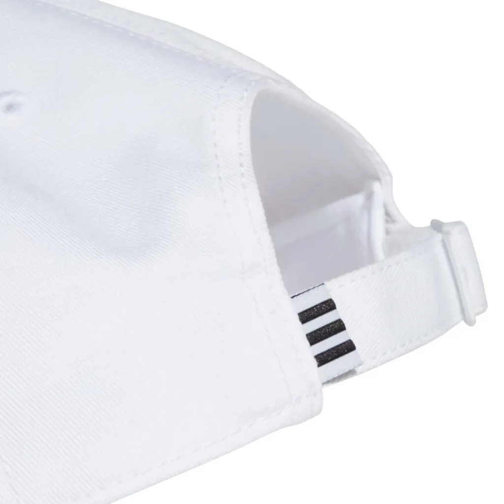 Tenniskleding-adidas Baseball 3-Stripes Twill tennispet dames white