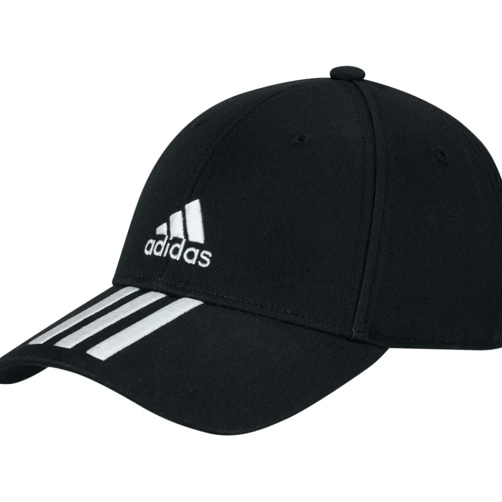 Tenniskleding-adidas Baseball 3-Stripes Twill tennispet junior black