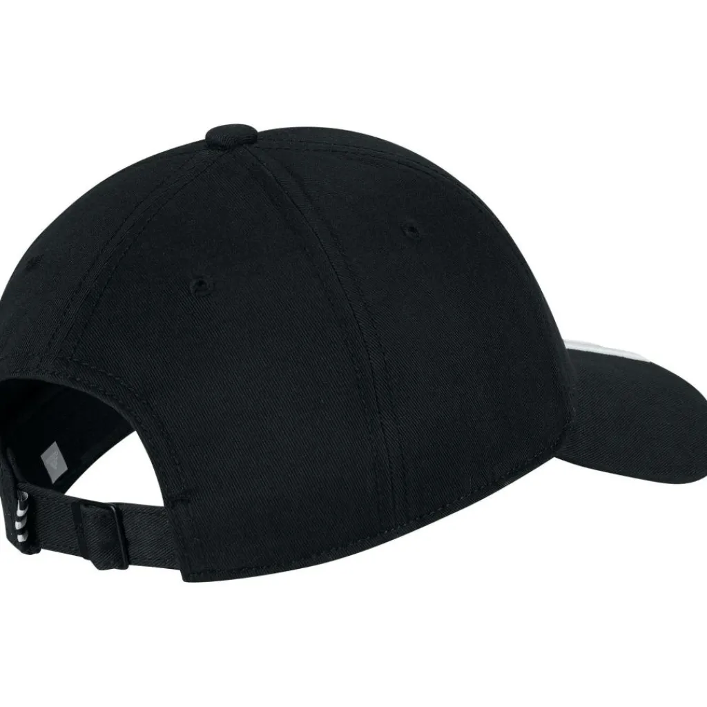 Tenniskleding-adidas Baseball 3-Stripes Twill tennispet junior black