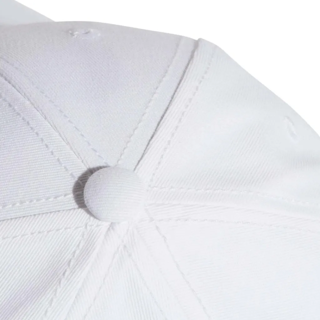 Tenniskleding-adidas Baseball 3-Stripes Twill tennispet white - L