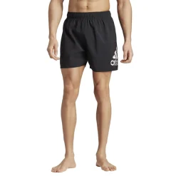 Zwembroek-adidas Big Logo CLX zwembroek heren black white