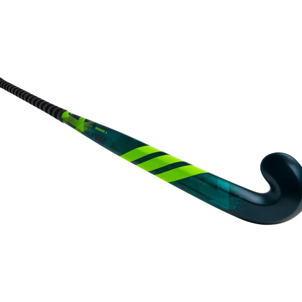 adidas Chaosfury .3 Ultra Low Bow hockeystick green yellow< Hockeystick