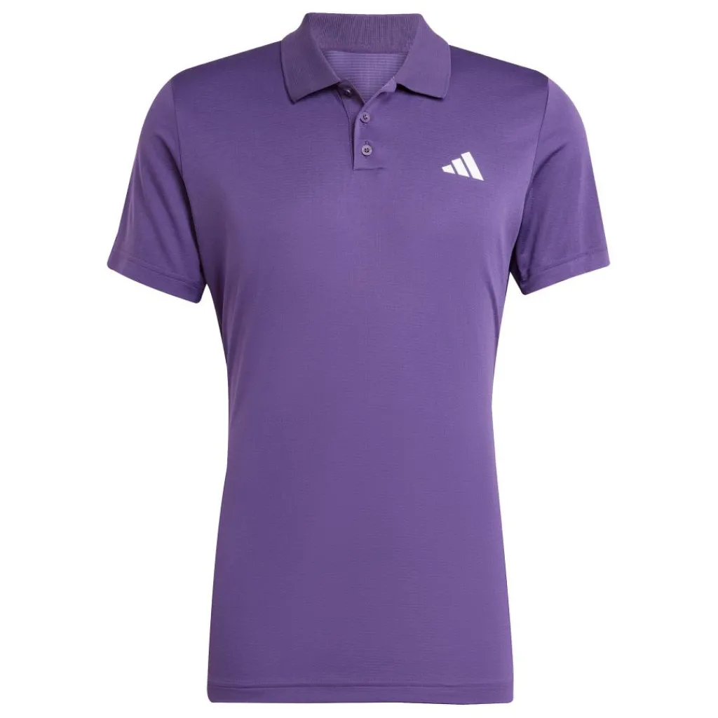 Tenniskleding-adidas Climacool Freelift tennispolo heren burgundy