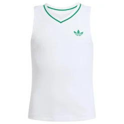 Tenniskleding-adidas Climacool tennis tanktop junior white