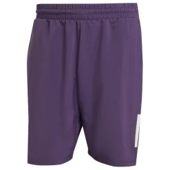 Tenniskleding-adidas Club Climacool 3-Stripes tennisshort heren aurora plum