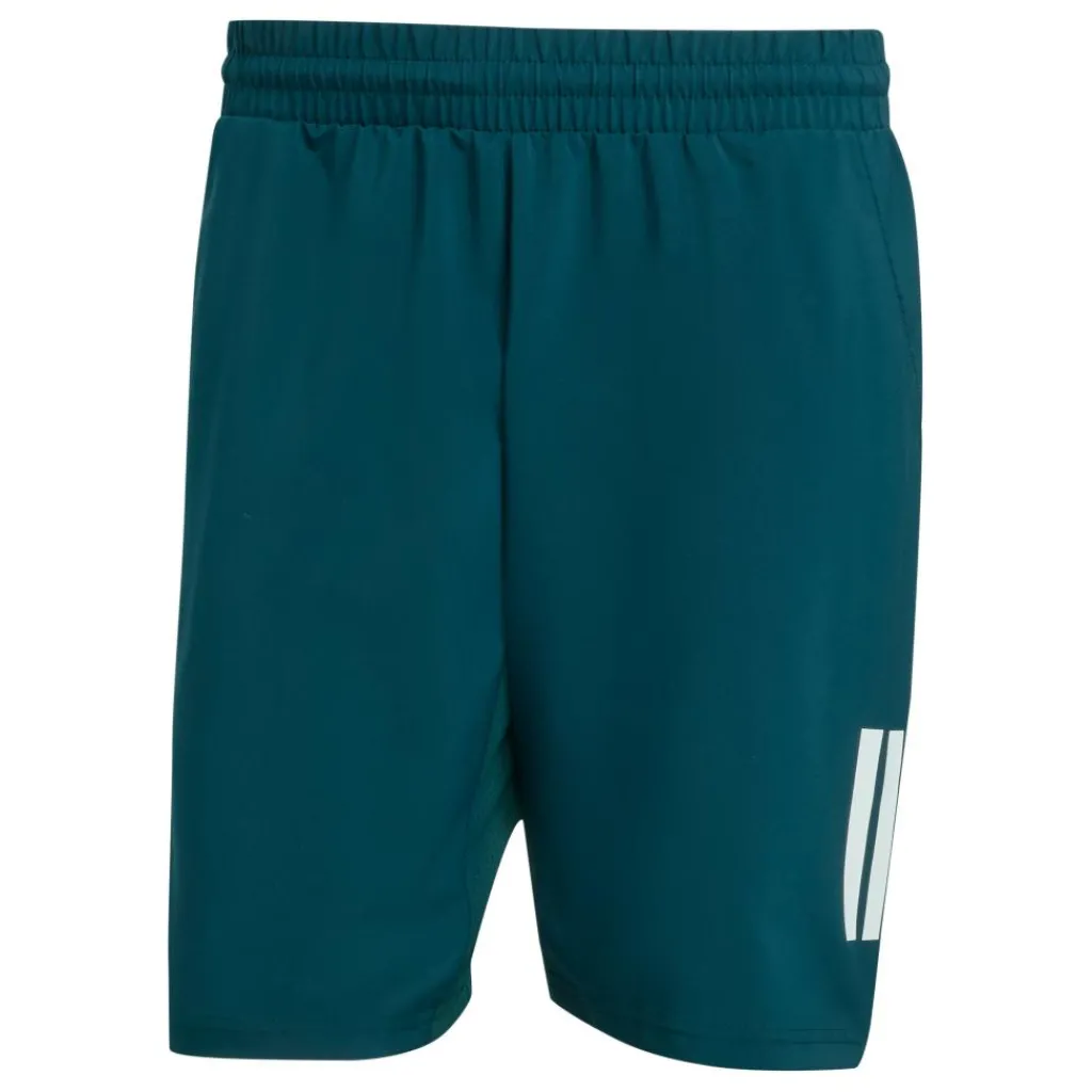 Tenniskleding-adidas Club Climacool 3-Stripes tennisshort heren aurora ivy
