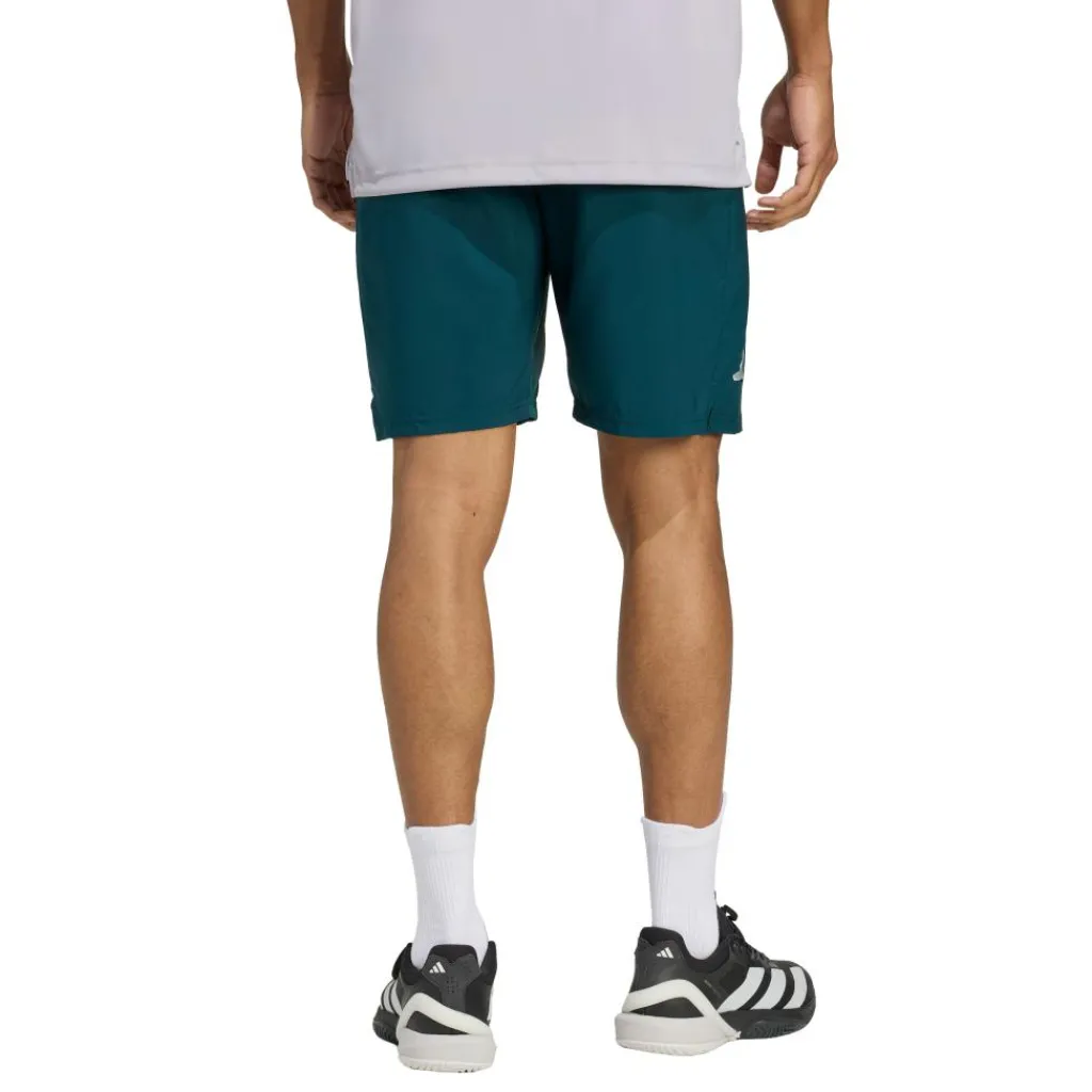 Tenniskleding-adidas Club Climacool 3-Stripes tennisshort heren aurora ivy