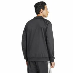Tenniskleding-adidas Club 3-stripes knitted trainingsjack heren black