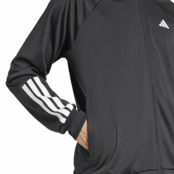 Tenniskleding-adidas Club 3-stripes knitted trainingsjack heren black