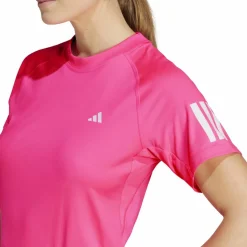 adidas Club 3-stripes tennisshirt dames lucid pink< Tenniskleding