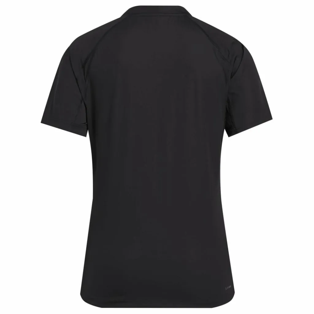Tenniskleding-adidas Club 3-stripes tennisshirt dames black