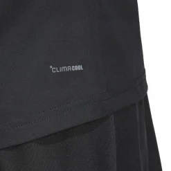 Tenniskleding-adidas Club 3-stripes tennisshirt dames black