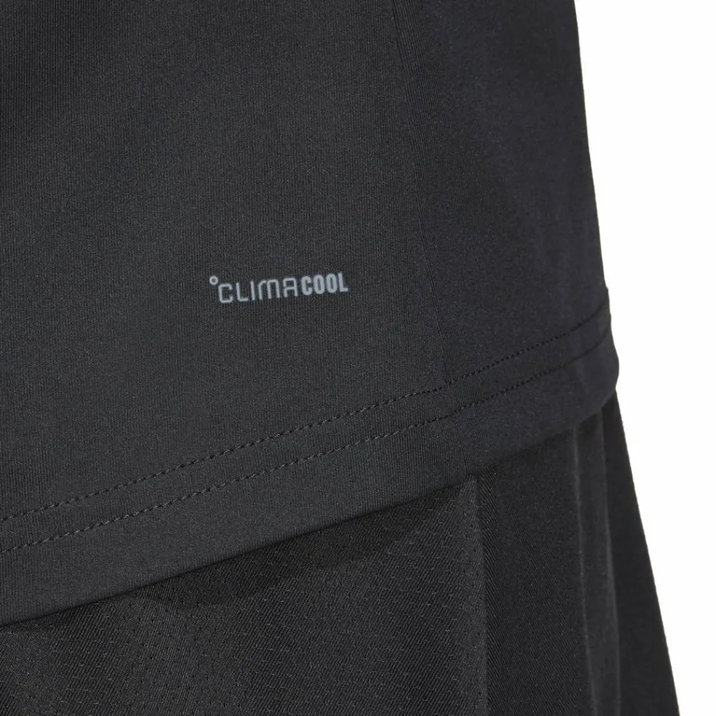 Tenniskleding-adidas Club 3-stripes tennisshirt dames black