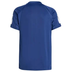 Tenniskleding-adidas Club 3-Stripes tennisshirt junior dark blue