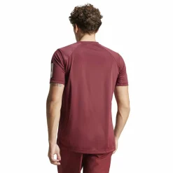 adidas Club 3-stripes tennisshirt heren shadow red< Tenniskleding