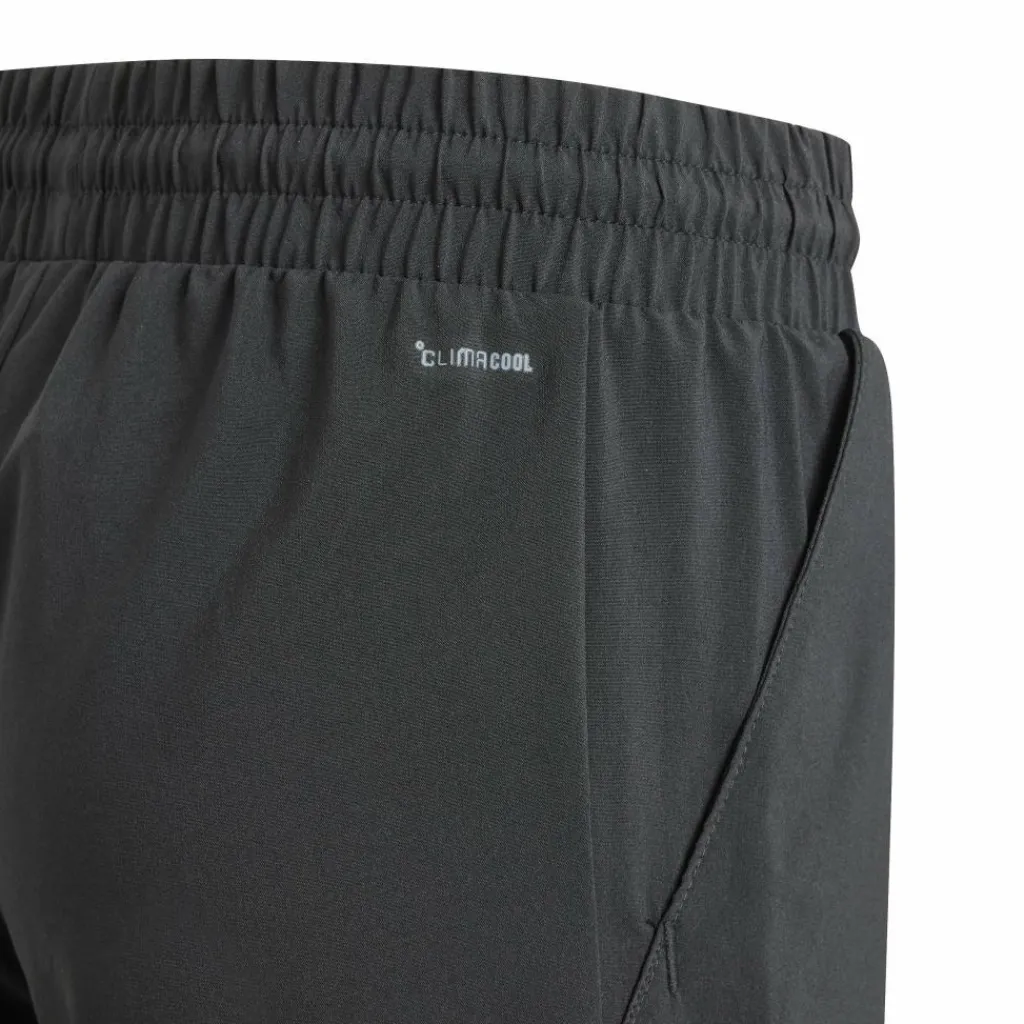 Tenniskleding-adidas Club 3-stripes tennisshort junior black