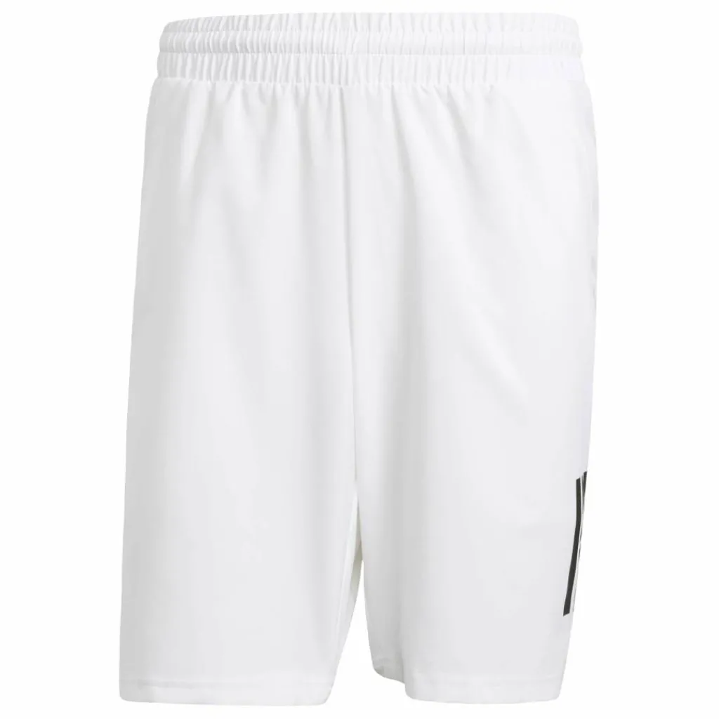Tenniskleding-adidas Club 3-stripes tennisshort heren white